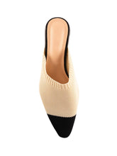 Load image into Gallery viewer, KNIT MULES - Nude/Black